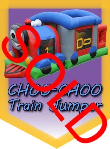 Choo-Choo Train Jumper Inflatable kiddie rental