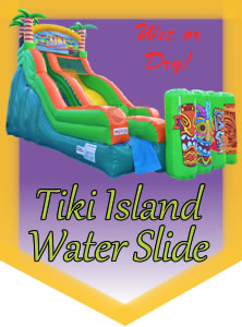 Tiki Island Water Slide Rental in Bell County Texas and North Austin