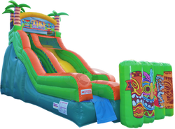 Tiki Island Water Slide Inflatable Rental