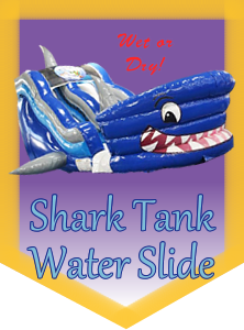 Shark Tank Water Slide, use wet or dry!